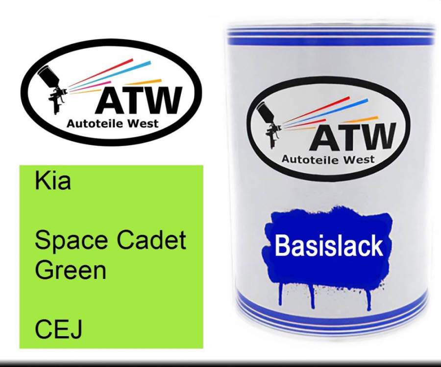 Kia, Space Cadet Green, CEJ: 500ml Lackdose, von ATW Autoteile West.